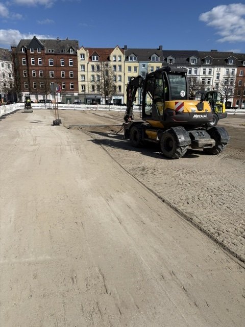 Baumaßnahme am Wilhelmplatz in Kiel